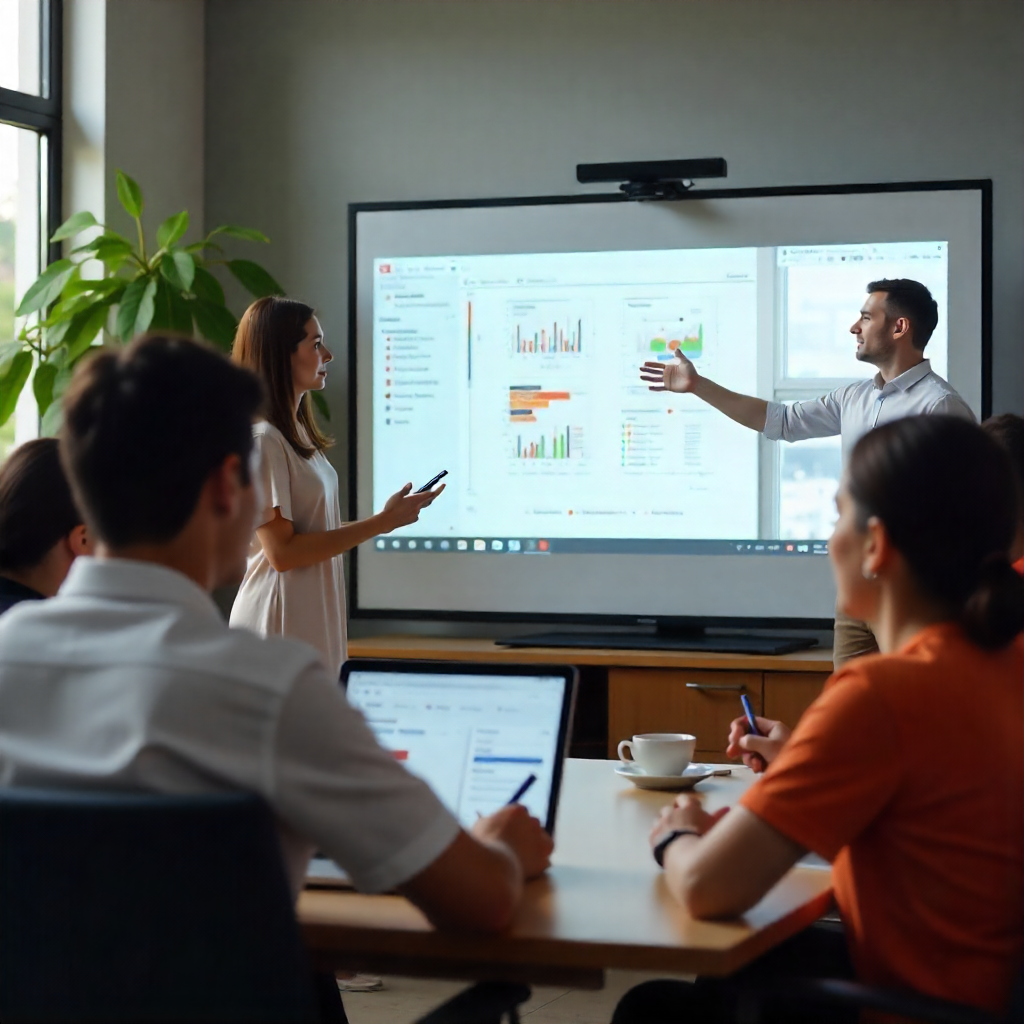 Estudiante aprendiendo idiomas online